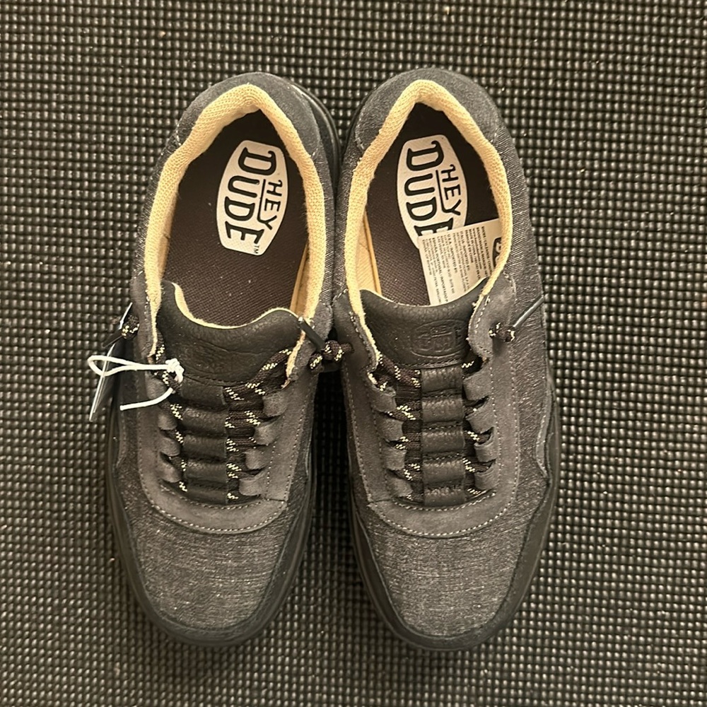 Hey Dude Hudson Lift Sport Black, Size 8